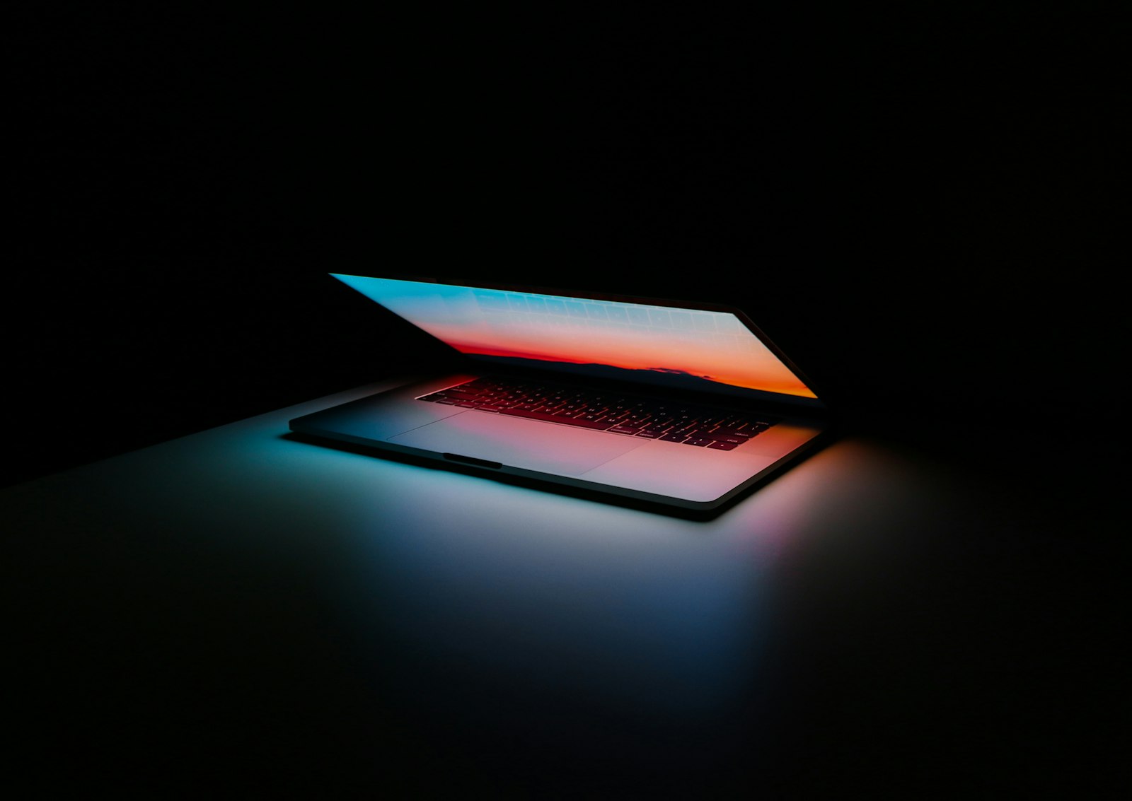 Late-night coding session